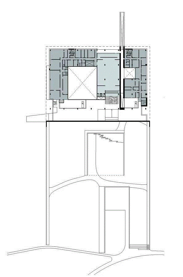 四层平面图,奥胡斯史前历史博物馆 / Henning Larsen Architects,奥胡斯史前历史博物馆,建筑,平面图,景观,博物馆,门厅,业主,Kofod,Winther奥胡斯史前历史博物馆,陆地