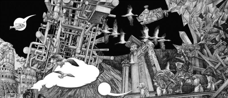 央美才女的钢笔素描画，精细到让人震惊又害怕~,钢笔,央美,才女,素描画,丙烯,铅笔,赵娜,素描,老虎,国度