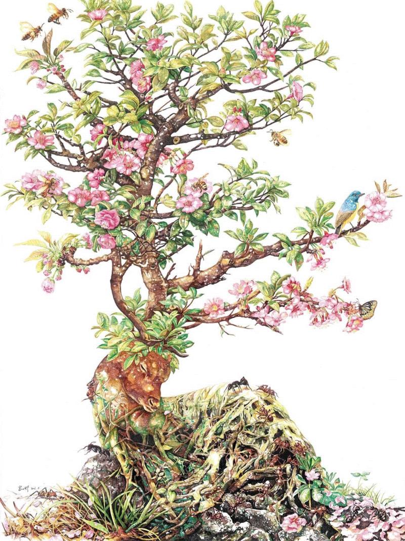 央美才女的钢笔素描画，精细到让人震惊又害怕~,钢笔,央美,才女,素描画,丙烯,铅笔,赵娜,素描,老虎,国度