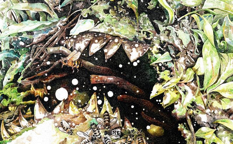 央美才女的钢笔素描画，精细到让人震惊又害怕~,钢笔,央美,才女,素描画,丙烯,铅笔,赵娜,素描,老虎,国度