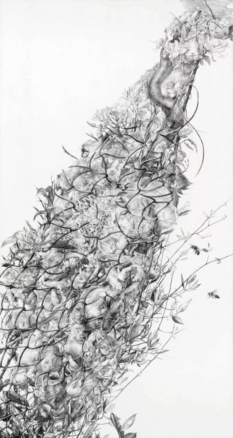 央美才女的钢笔素描画，精细到让人震惊又害怕~,钢笔,央美,才女,素描画,丙烯,铅笔,赵娜,素描,老虎,国度