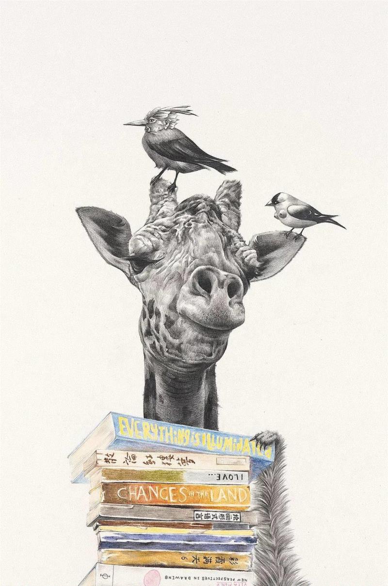 央美才女的钢笔素描画，精细到让人震惊又害怕~,钢笔,央美,才女,素描画,丙烯,铅笔,赵娜,素描,老虎,国度