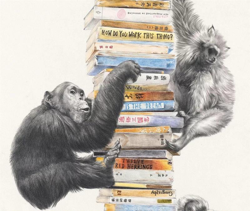 央美才女的钢笔素描画，精细到让人震惊又害怕~,钢笔,央美,才女,素描画,丙烯,铅笔,赵娜,素描,老虎,国度