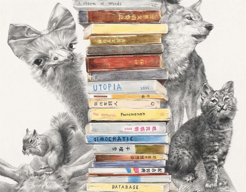 央美才女的钢笔素描画，精细到让人震惊又害怕~,钢笔,央美,才女,素描画,丙烯,铅笔,赵娜,素描,老虎,国度