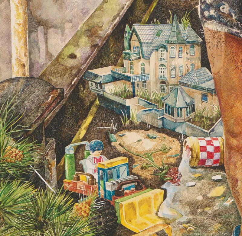 央美才女的钢笔素描画，精细到让人震惊又害怕~,钢笔,央美,才女,素描画,丙烯,铅笔,赵娜,素描,老虎,国度