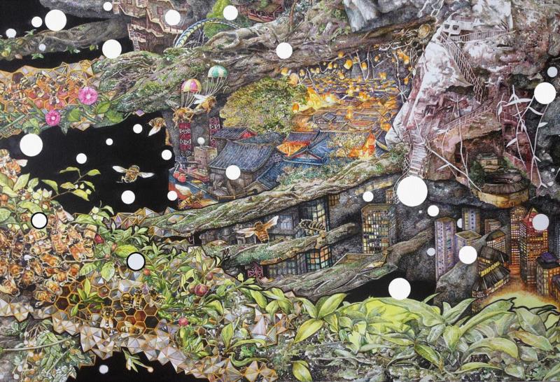 央美才女的钢笔素描画，精细到让人震惊又害怕~,钢笔,央美,才女,素描画,丙烯,铅笔,赵娜,素描,老虎,国度