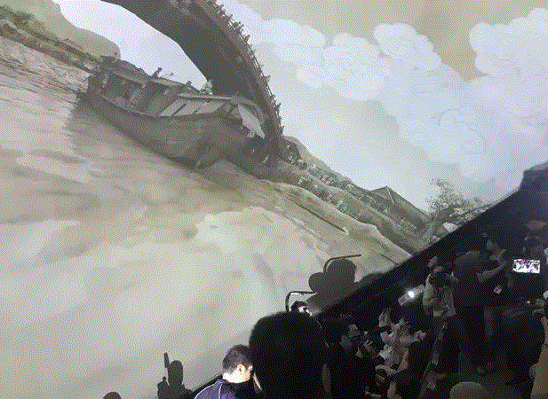 《清明上河图3.0》高科技互动艺术展，鸿合联手NEC 助力,上河图,NEC,鸿合,高科技,艺术展,长卷,投影机,影像,虹桥,球幕
