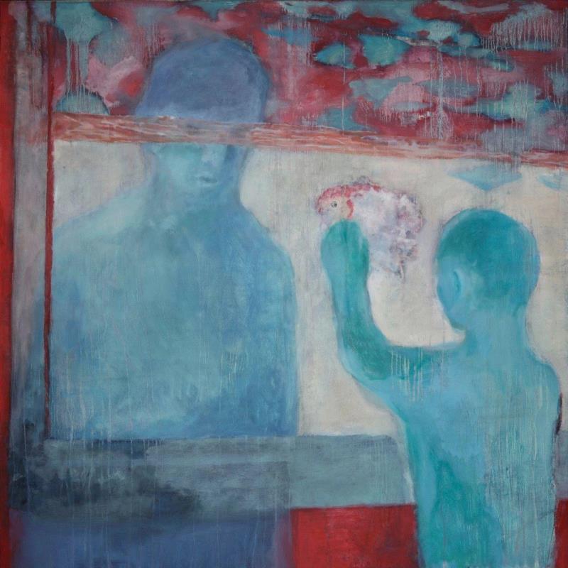 童年记事 100x100cm 布面油画    2016&nb