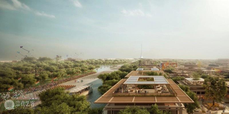 图片来自 Foster + Partners,福斯特首次公布印度拉瓦蒂’新首府’规划方案，制定25年建造计划！,福斯特,印度,拉瓦蒂,首府,建筑,综合体,Foster,政府,诺曼,安得拉邦