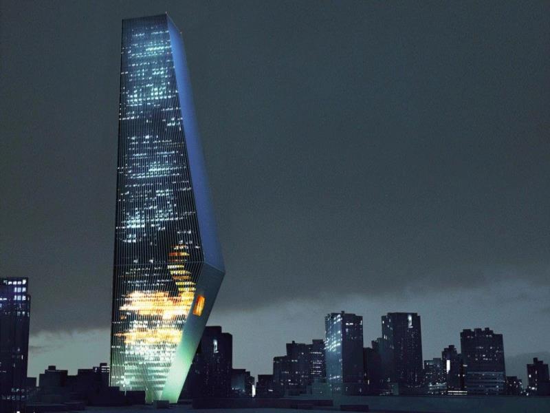 Torre Bicentenario.,OMA 15座未建成摩天楼，被扼杀在摇篮里的异想天开