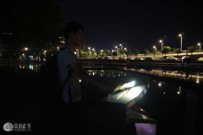 《光之水漂》阮悦来,“光影万象”2018南京江宁区秦淮河国际光影艺术展,南京,光影艺术展,公共艺术