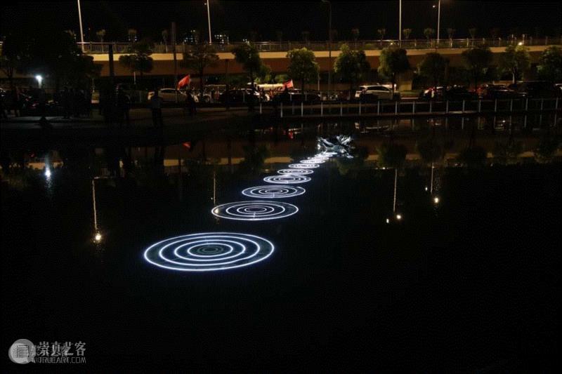《光之水漂》阮悦来,“光影万象”2018南京江宁区秦淮河国际光影艺术展,南京,光影艺术展,公共艺术