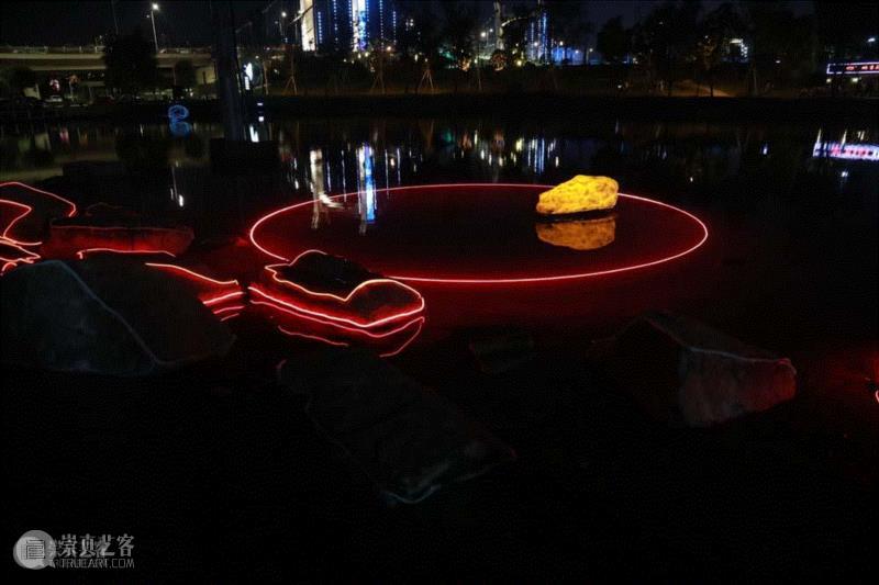 《边界上的米糖和盐》威廉·尼克·凡·德·斯蒂,“光影万象”2018南京江宁区秦淮河国际光影艺术展,南京,光影艺术展,公共艺术