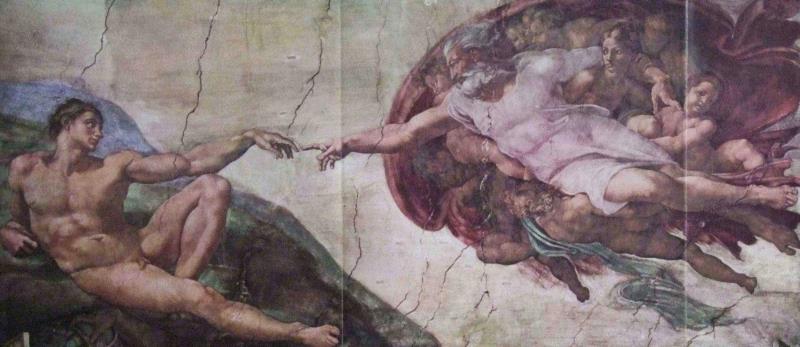 米开朗基罗 壁画《创造亚当》,这些艺术大咖竟是“同性恋”？