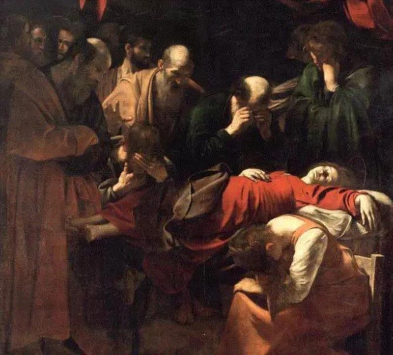 卡拉瓦乔 《圣母之死》局部图,这些艺术大咖竟是“同性恋”？