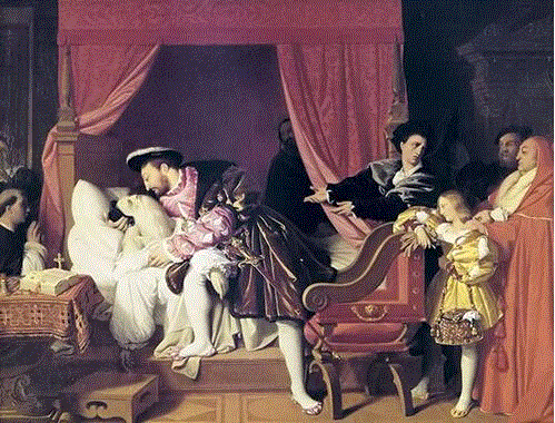 安格尔《达芬奇之死》，或名《达芬奇死在了基友弗朗索瓦一世怀里》,这些艺术大咖竟是“同性恋”？