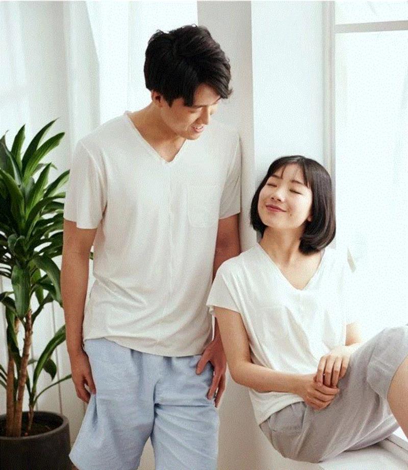 一条生活馆今天就推荐一套超凉爽、超透气、超舒服的短袖家居服，来自家纺品牌大朴。,好凉快的家居服，夏天穿着真舒服