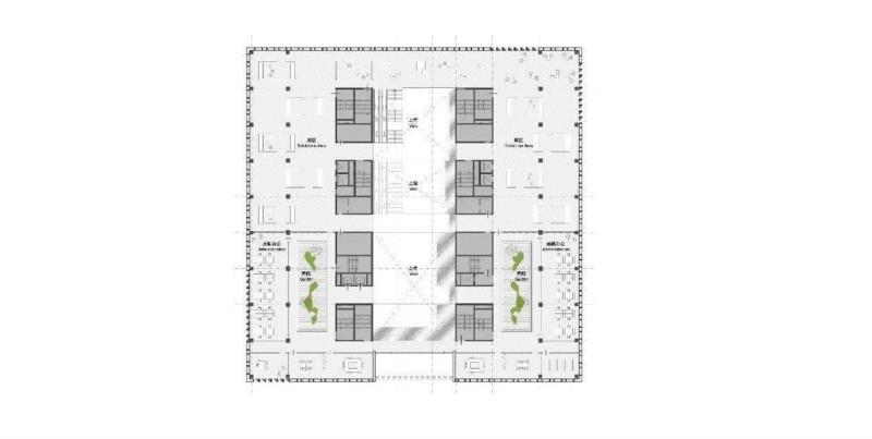 展览大厅四层平面图,gmp赢苏州阳澄国际研发社区竞赛，多个建筑单体组团传承园林意境