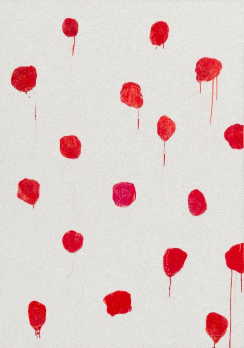 ▲ 玛丽·赫尔曼（Mary Heilmann），《玫瑰花蕾》（Rosebud），1983，油彩 画布