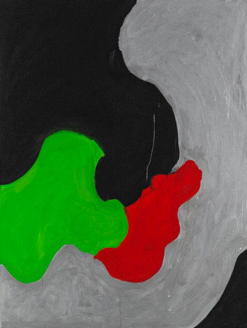 ▲ 玛丽·赫尔曼（Mary Heilmann），《内外颠倒》（Outside In），2006，油彩