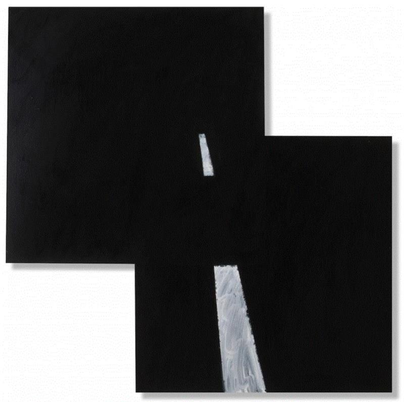 ▲ 玛丽·赫尔曼（Mary Heilmann），《双车道柏油路》（Two-Lane Blacktop