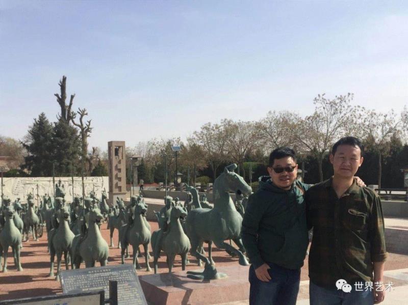 笔者与同学吴新,西北游学之（四）凉州｜雷台汉墓