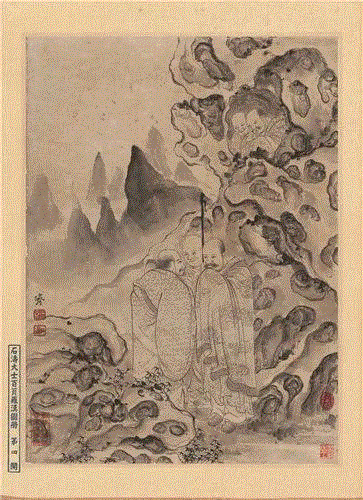 部分册页赏析（向右滑动查看更多）,【展览预告】太璞如琢——崔如琢艺术上海大展暨所藏《石涛罗汉百开册页》展