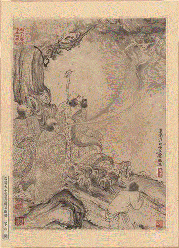 部分册页赏析（向右滑动查看更多）,【展览预告】太璞如琢——崔如琢艺术上海大展暨所藏《石涛罗汉百开册页》展