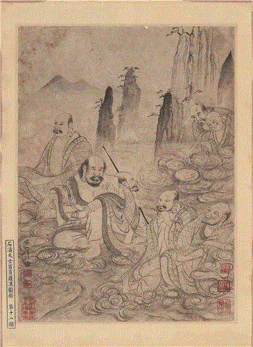 部分册页赏析（向右滑动查看更多）,【展览预告】太璞如琢——崔如琢艺术上海大展暨所藏《石涛罗汉百开册页》展