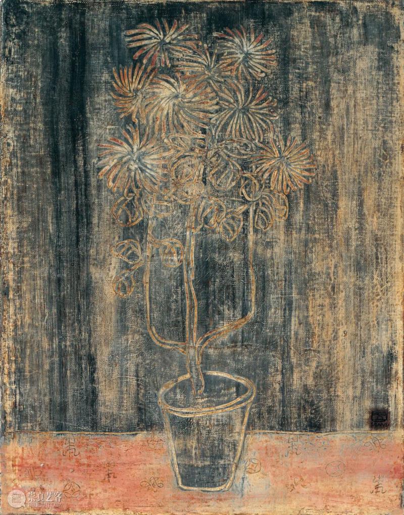 《盆菊》,他一幅画卖1个亿，是中国最后的温柔贵公子