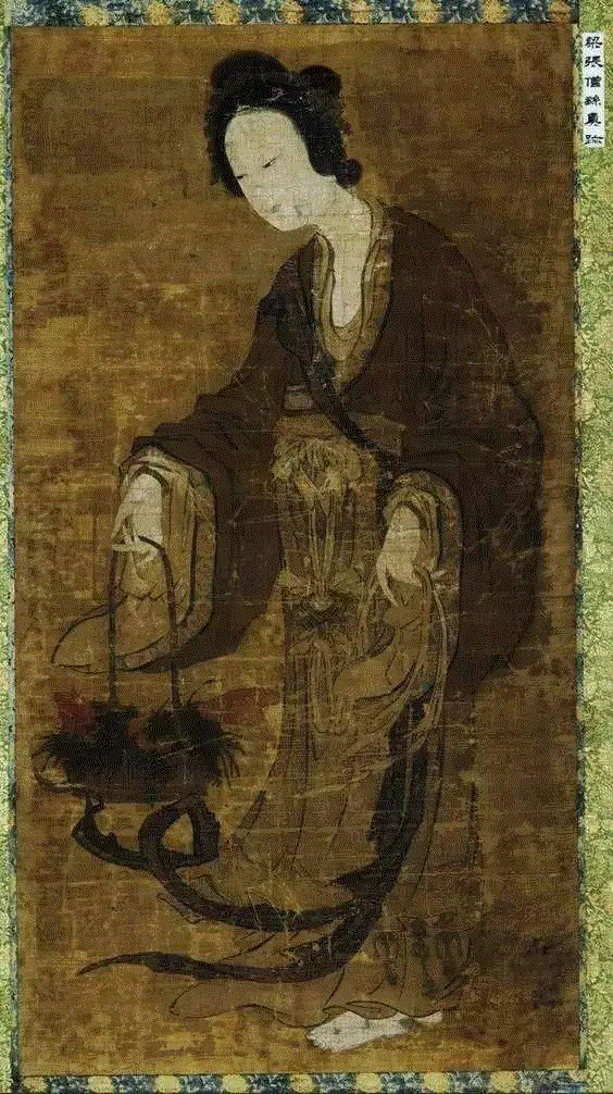 南朝梁·张僧繇  鱼篮观音图,艺术 ▎没骨画的起源