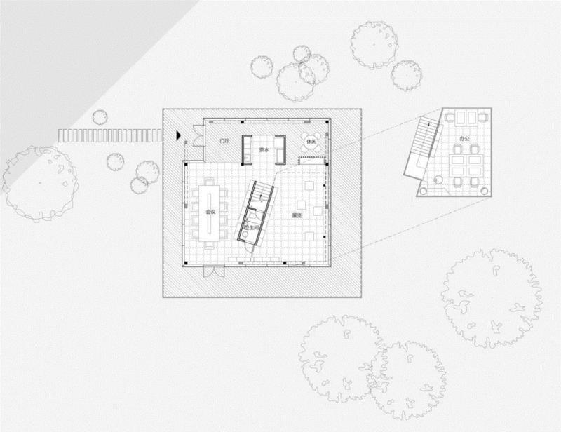 平面图,上海木渎书屋 / 中森止境设计工作室