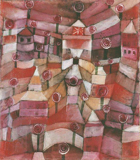 Rose Garden, Paul Klee, 1920.,希特勒是如何摧毁“堕落”艺术的?,堕落艺术,德国艺术,艺术展,慕尼黑,希特勒,现代艺术,博物馆,Willam Cook、编译\LEX