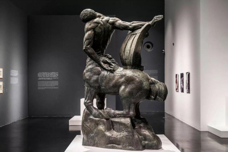 布德尔 《垂死的人马》 青铜 1914年,微导览 | 带您巡游《布德尔与他的雕塑艺术》