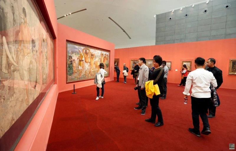 两个版本的《愚公移山》首次并列展出 | 悲鸿生命——徐悲鸿艺术大展,愚公移山,悲鸿生命,徐悲鸿艺术大展,版本,徐悲鸿,印度,中央美术学院,徐悲鸿纪念馆,国画,厨师