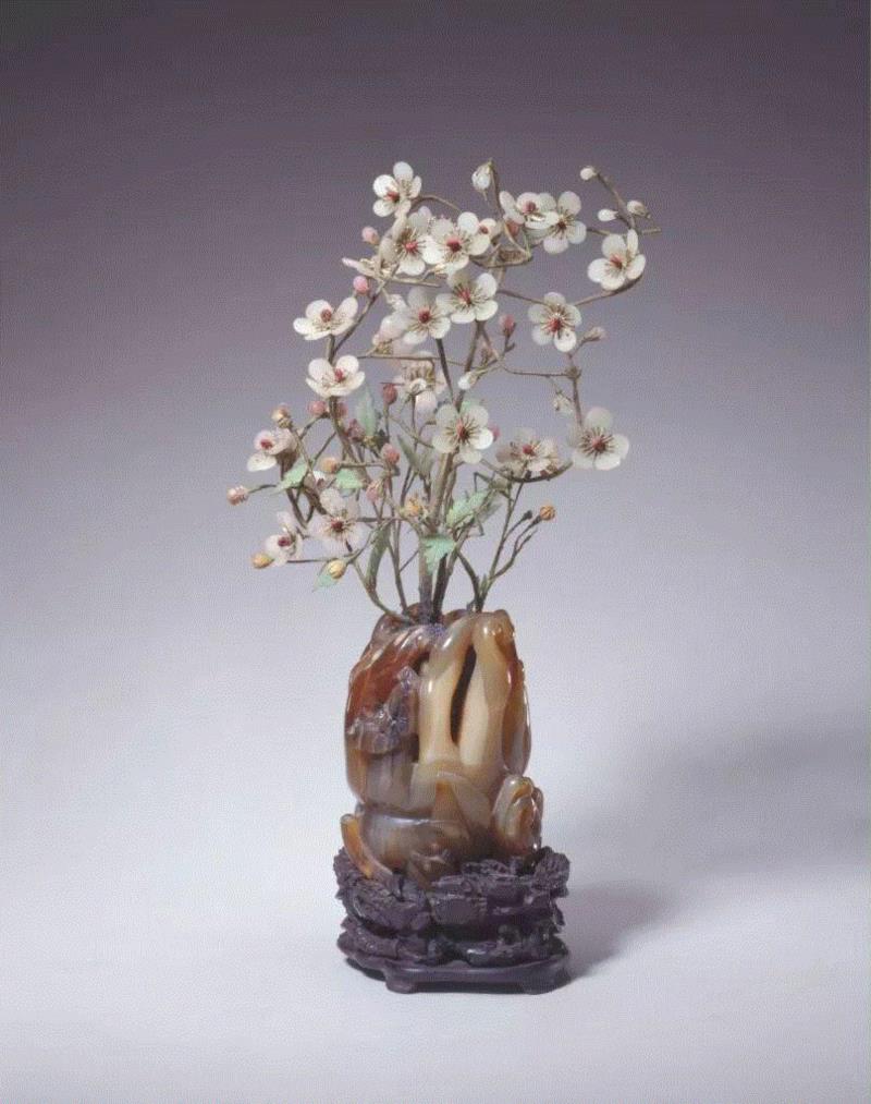 清·料石梅花盆景 故宫博物院藏,你朋友圈里的樱花，可能是假的……,樱花,朋友圈,日本,花梗,品种,海棠,html,杂交,大岛,花瓣