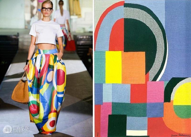 让她蜚声时尚界的“彩绘拼贴织物”,灵感却源于一块拼布婴儿床单,二月