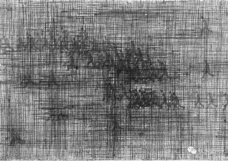 《群体的寓言no60》  75X51cm 2017年 水墨纸本,孙源 | 无物之阵的步伐,孙源,步伐,寓言,水墨,美术馆,南京,水墨纸本,邀请展,提名展,秋水