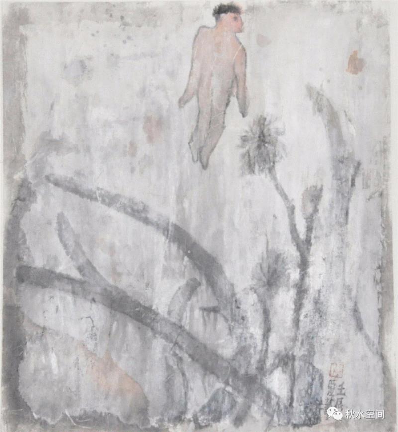 轻 46.5 ×42cm 纸本设色&nb