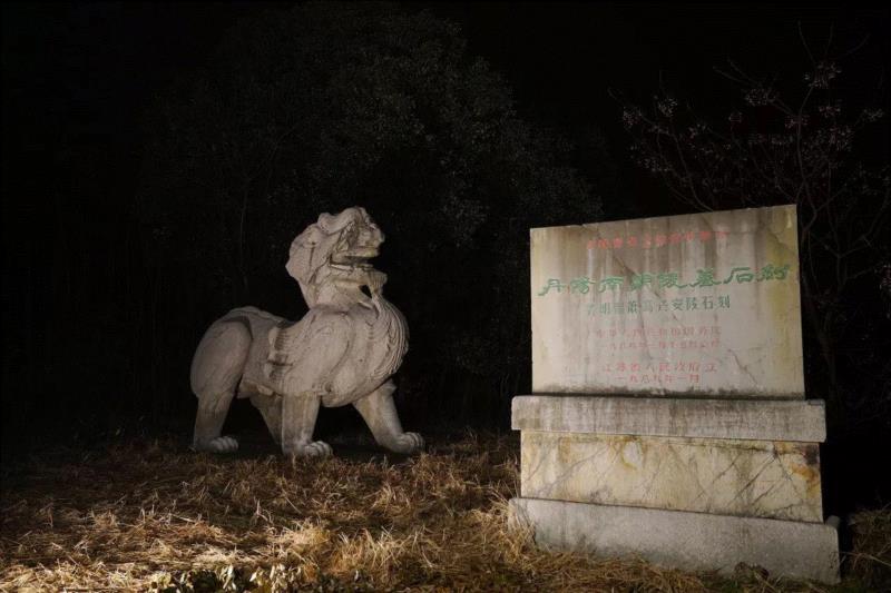 夜访六朝,六朝,石刻,神道,石柱,石碑,麒麟,南京,太子,梁武,将军