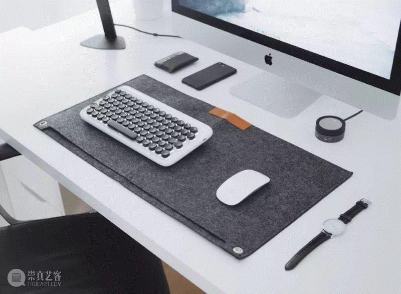 桌上放一款这样的键盘，整个画风都变得非常高级，也更整洁。,你啪啪啪打字的样子，看起来真性感,打字,键盘,机械,设备,洛斐,复古,圆点,苹果,DOT,有红