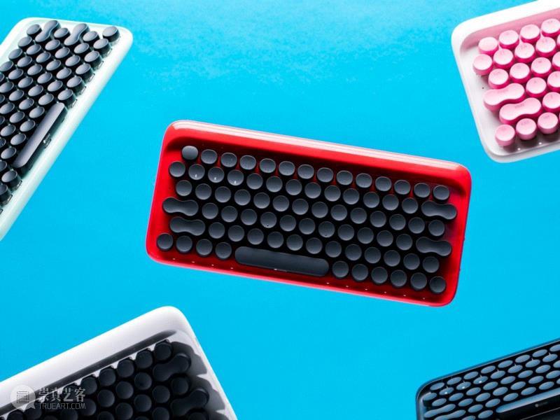 共有红、蓝、粉、黑、白5色可选。,你啪啪啪打字的样子，看起来真性感,打字,键盘,机械,设备,洛斐,复古,圆点,苹果,DOT,有红