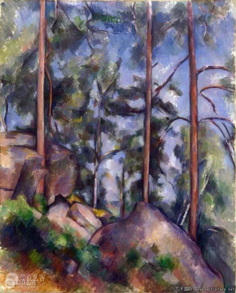 塞尚《松石图》,“眼球经济”与注意力的谱系——论乔纳森·克拉里的注意力考古学,古典视觉模式,注意力经济,注意力,考古学,乔纳森·克拉里,刘超