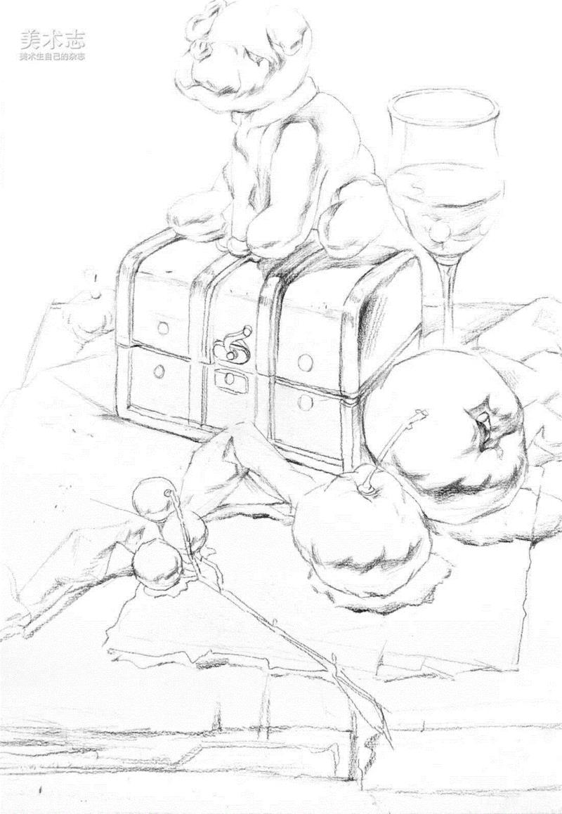 重新开启联考素描静物高分大门 —— 王贤南素描静物,素描,静物,王贤南,联考,物体,美术,轮廓,颜色,质感,肌理