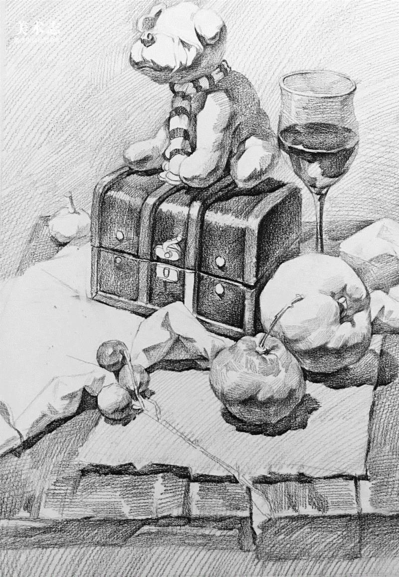 重新开启联考素描静物高分大门 —— 王贤南素描静物,素描,静物,王贤南,联考,物体,美术,轮廓,颜色,质感,肌理