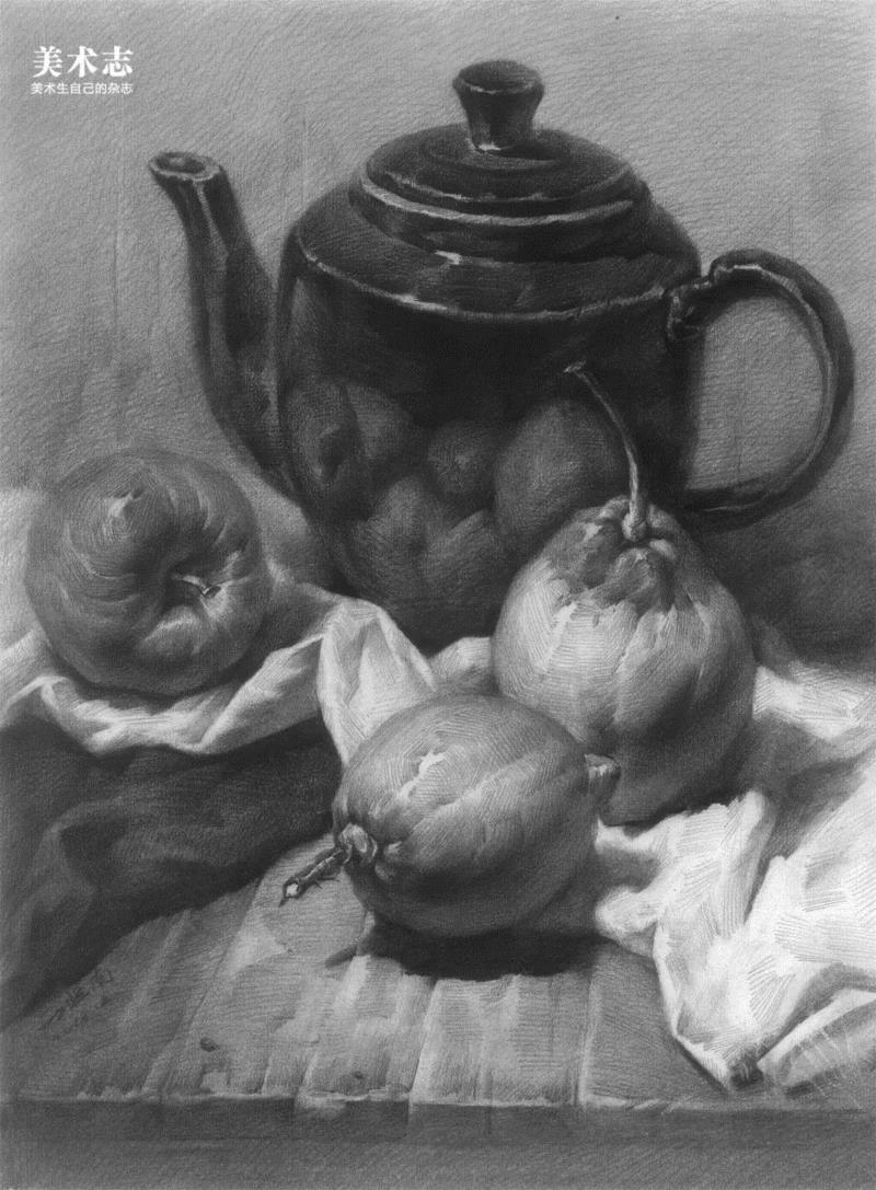 重新开启联考素描静物高分大门 —— 王贤南素描静物,素描,静物,王贤南,联考,物体,美术,轮廓,颜色,质感,肌理