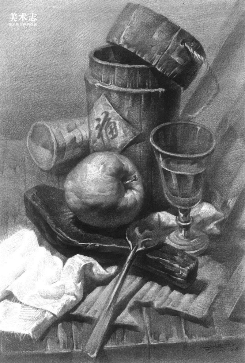 重新开启联考素描静物高分大门 —— 王贤南素描静物,素描,静物,王贤南,联考,物体,美术,轮廓,颜色,质感,肌理