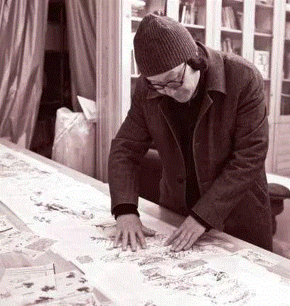 徐冰作品《芥子园山水卷》：中国绘画最核心的部分就是“符号性”,徐冰,符号,芥子园山水卷,中国绘画,中国艺术,芥子园画传,符号化,思维,中国古代,典型