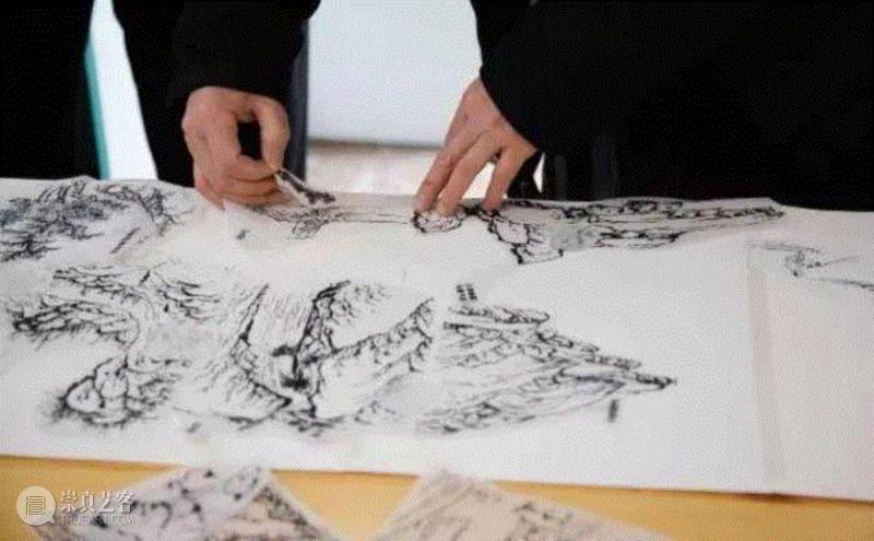 徐冰作品《芥子园山水卷》：中国绘画最核心的部分就是“符号性”,徐冰,符号,芥子园山水卷,中国绘画,中国艺术,芥子园画传,符号化,思维,中国古代,典型
