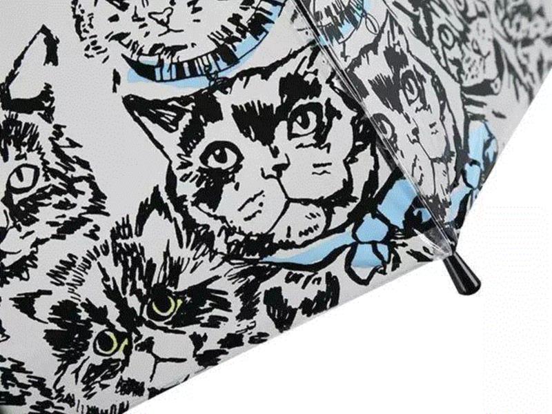 伞周边一圈全是猫，全是猫，全是猫。,英女王撑了一辈子的伞，什么来头？,英女王,来头,伞面,品牌,女王,FULTON,英国,绅士,截止,鸟笼
